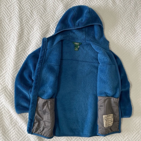 Blue LL Bean Fleece Sweater for BOYS, Size 14-16 in Excellent Used Condition. - Picture 4 of 6